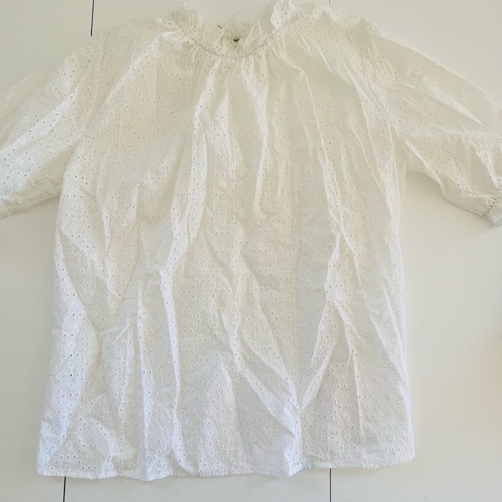 White lace blouse large.